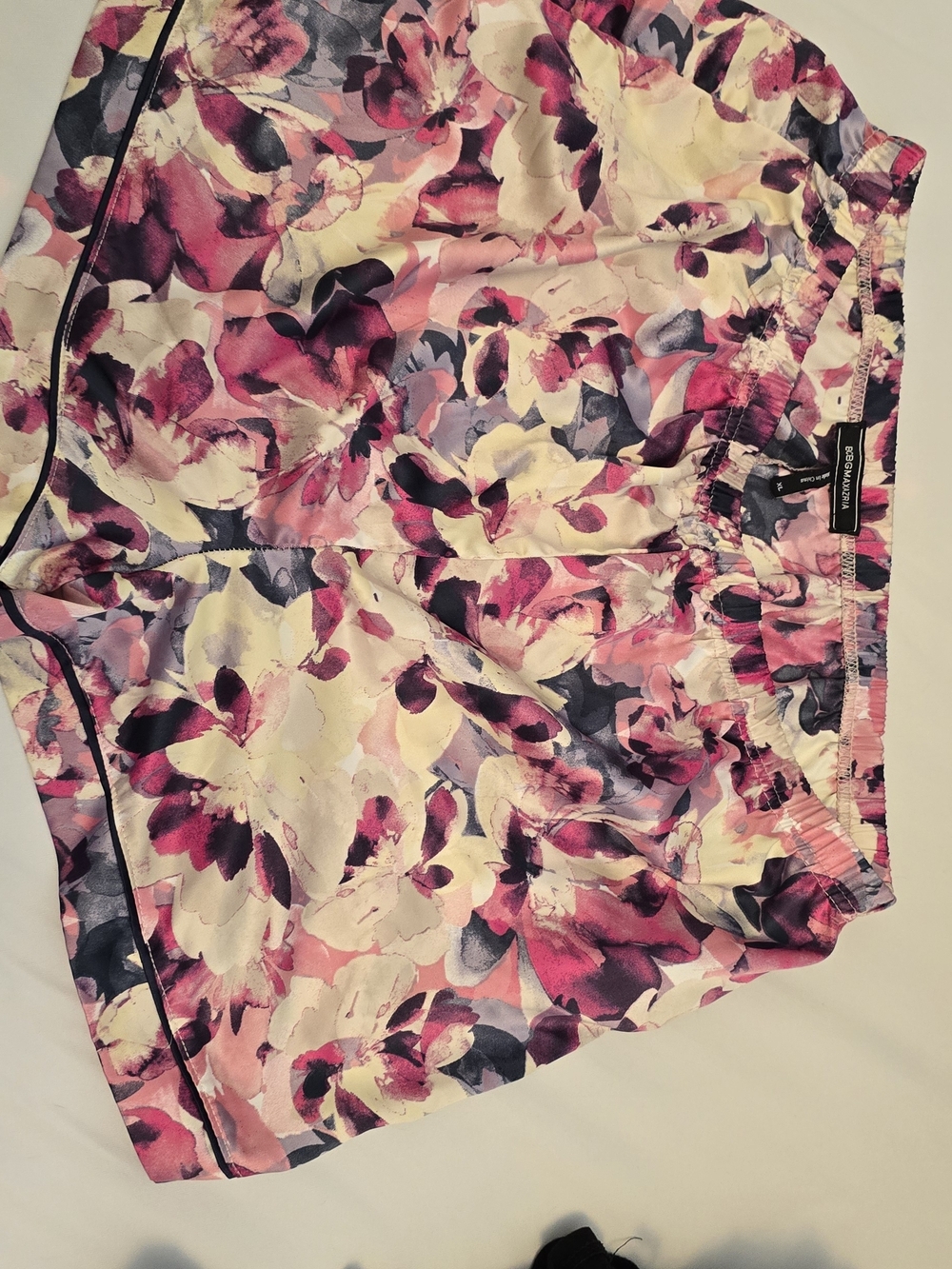 BCBGMaxAzria Pink Floral Athletic Shorts